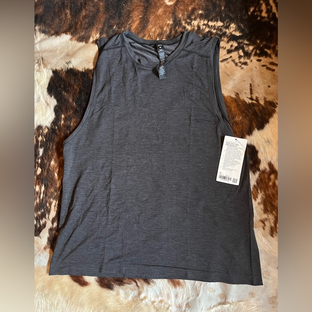 NEW Lululemon Men’s Metal Vent Tech 2.0 Sleeveless Shirt - XL Gray